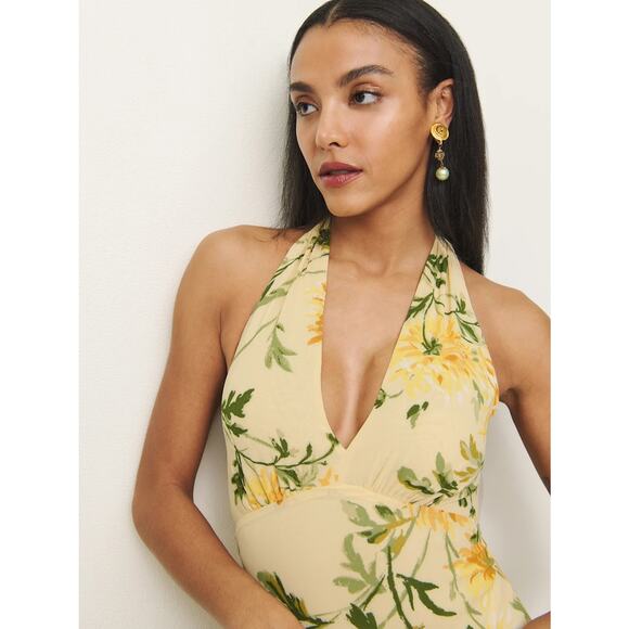 Reformation Briony Dress Honeyglow - Picture 4 of 13